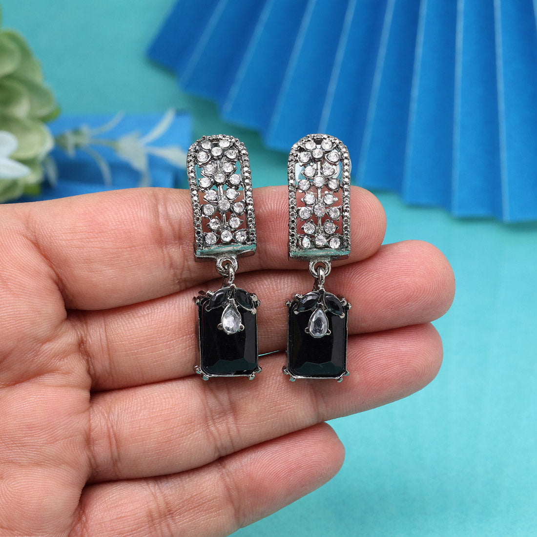 Berry Magenta Color Fashion Earrings