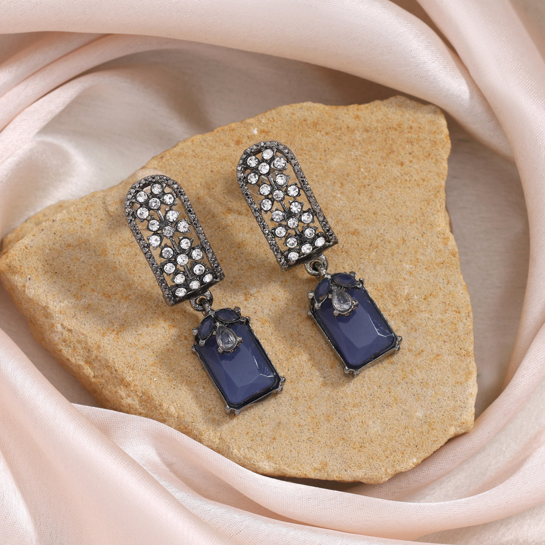 Berry Magenta Color Fashion Earrings
