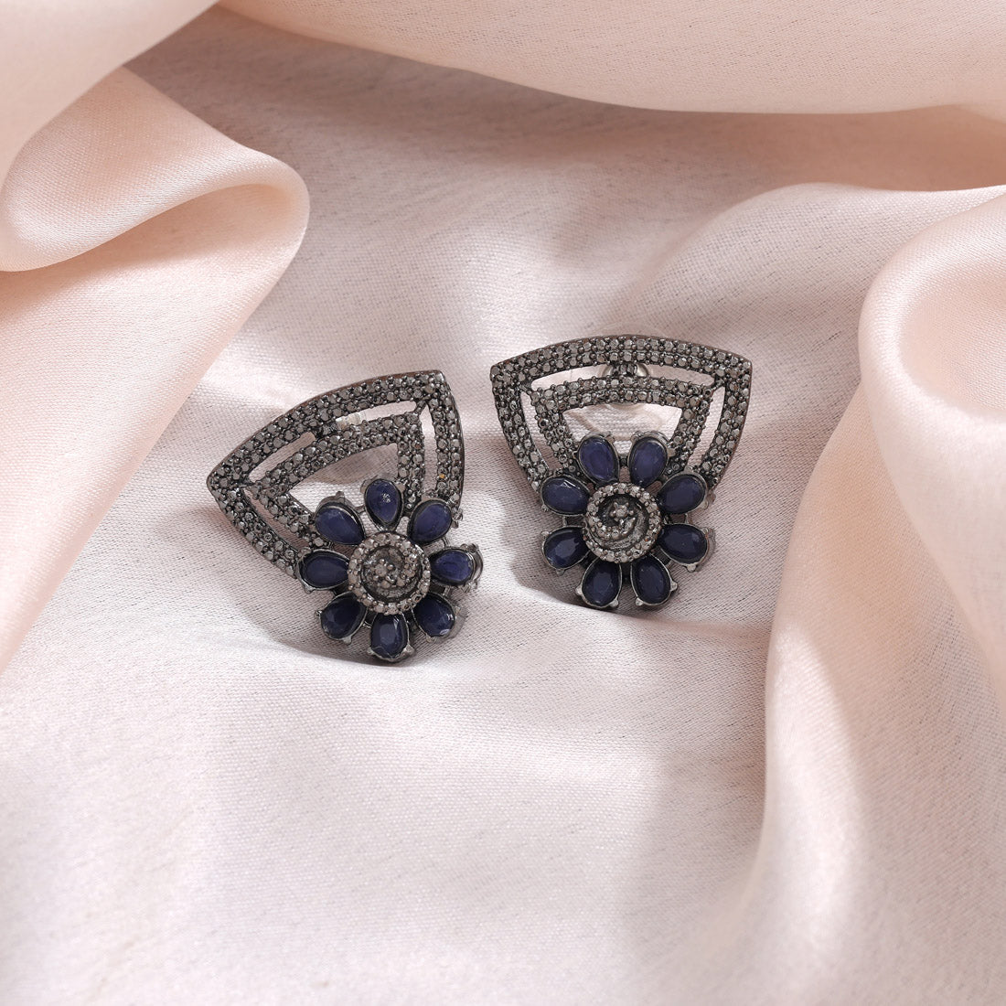 Wine Maroon Color Fashion Earrings