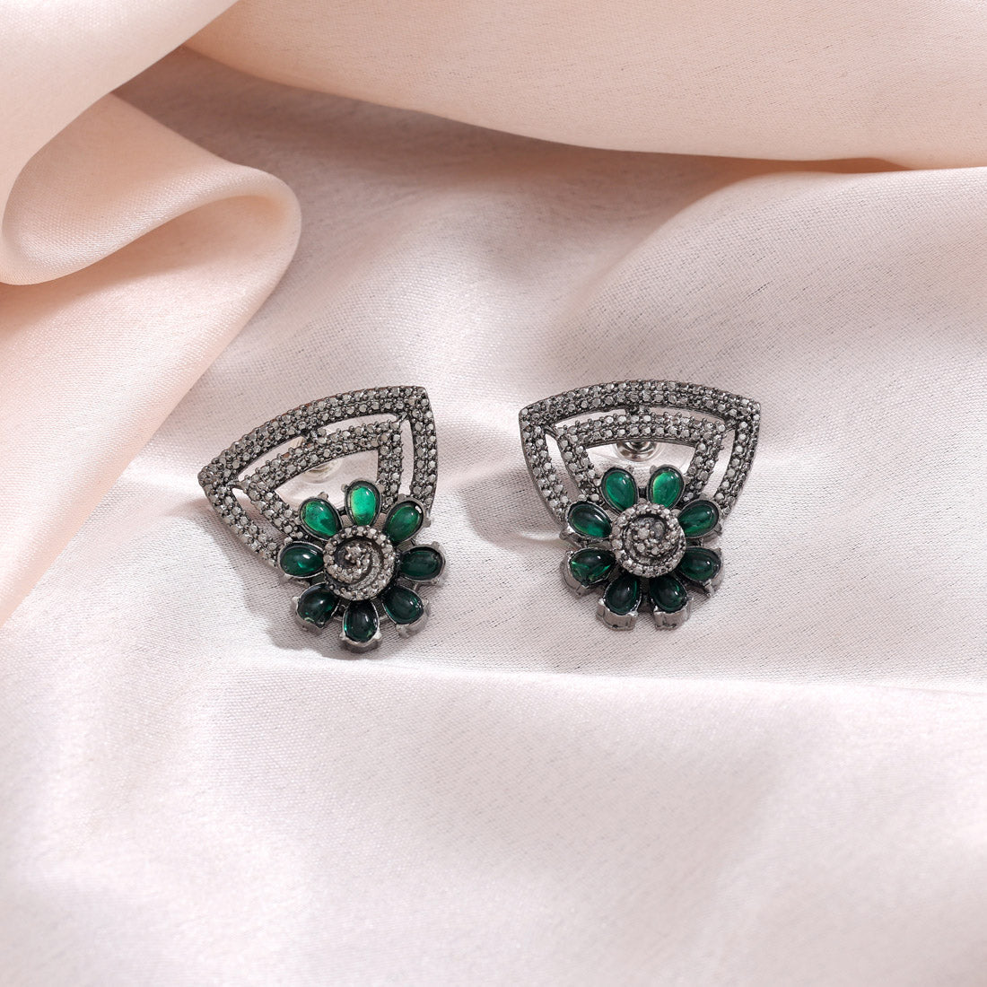 Wine Maroon Color Fashion Earrings
