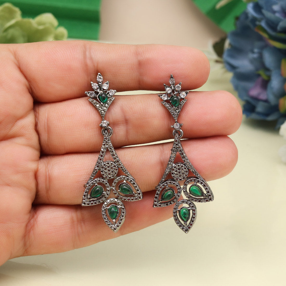 Assorted Color 11 Pairs Of Fashion Earrings In Elegant Mixed Designs