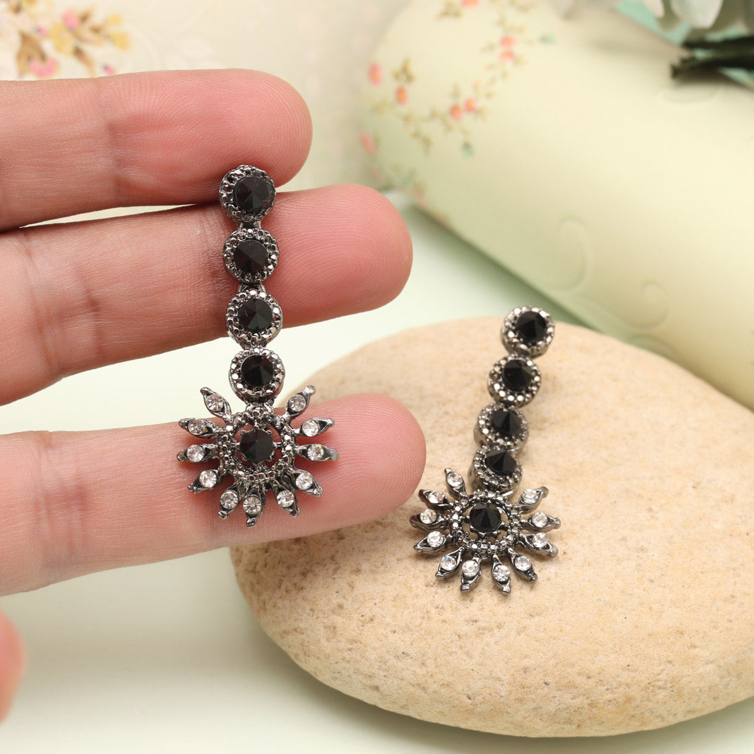 Sunset Orange Color Fashion Earrings