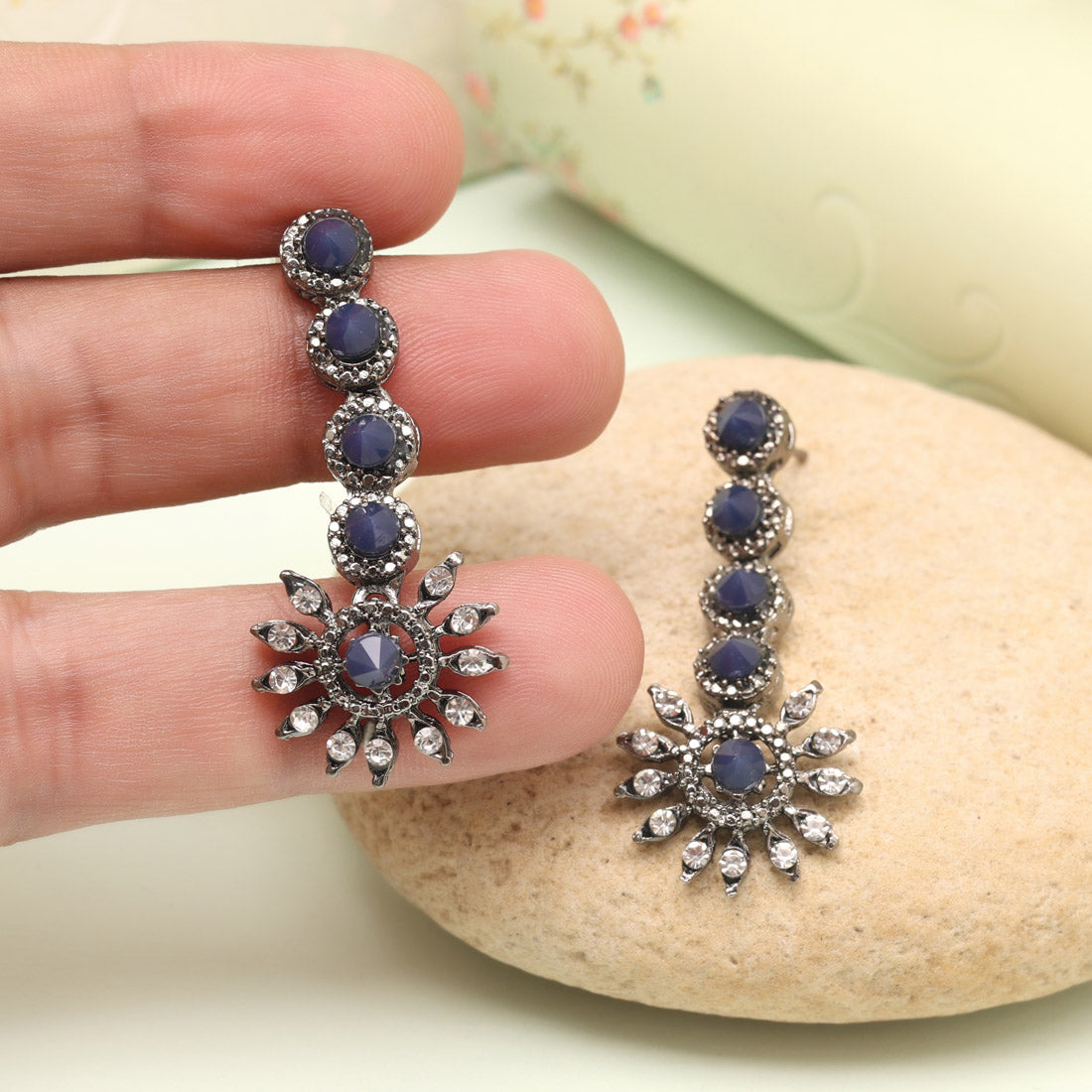 Sunset Orange Color Fashion Earrings