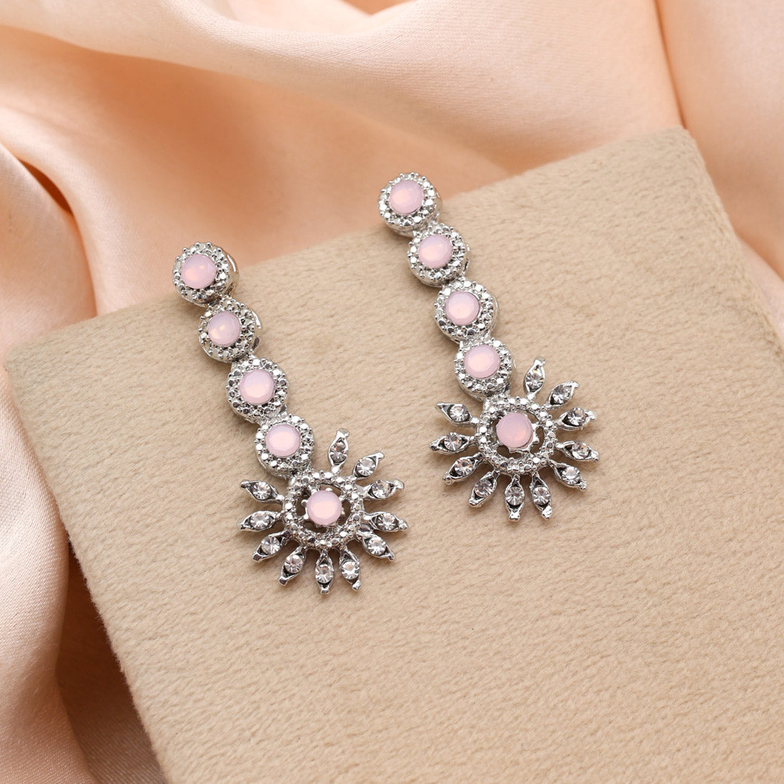 Mint Green Color Fashion Earrings