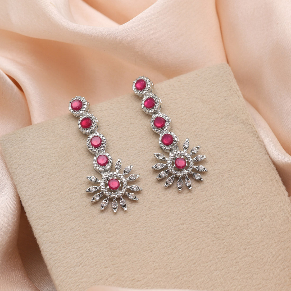 Mint Green Color Fashion Earrings