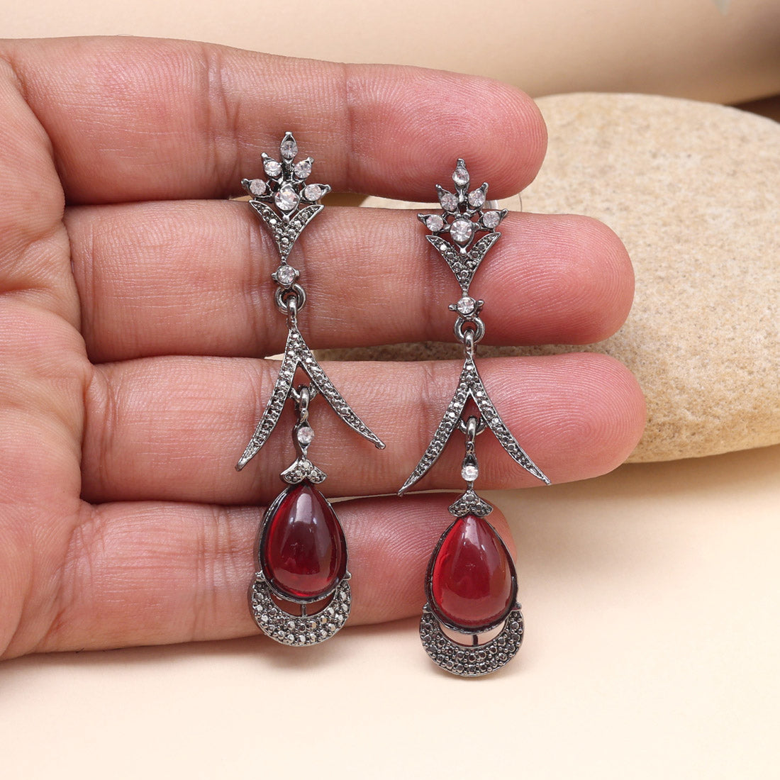 Rani Color Fashion Earrings Ideal For Traditional And Festive Occasions