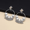 Gold & Silver Color Oxidised Earrings (GSE2806GS)