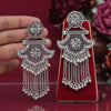 Silver Color Oxidised Earrings (GSE2880SLV)