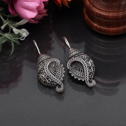 Silver Color Oxidised Earrings (GSE2919SLV)