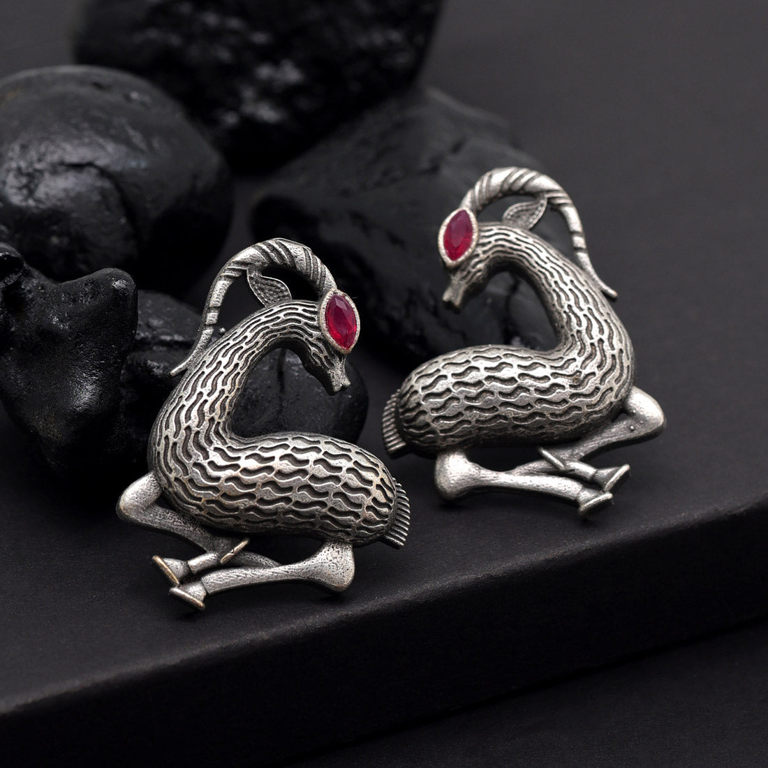 Rani Color Oxidised Earrings (GSE2953RNI)