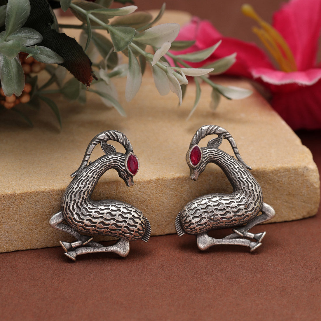 Rani Color Oxidised Earrings (GSE2953RNI)