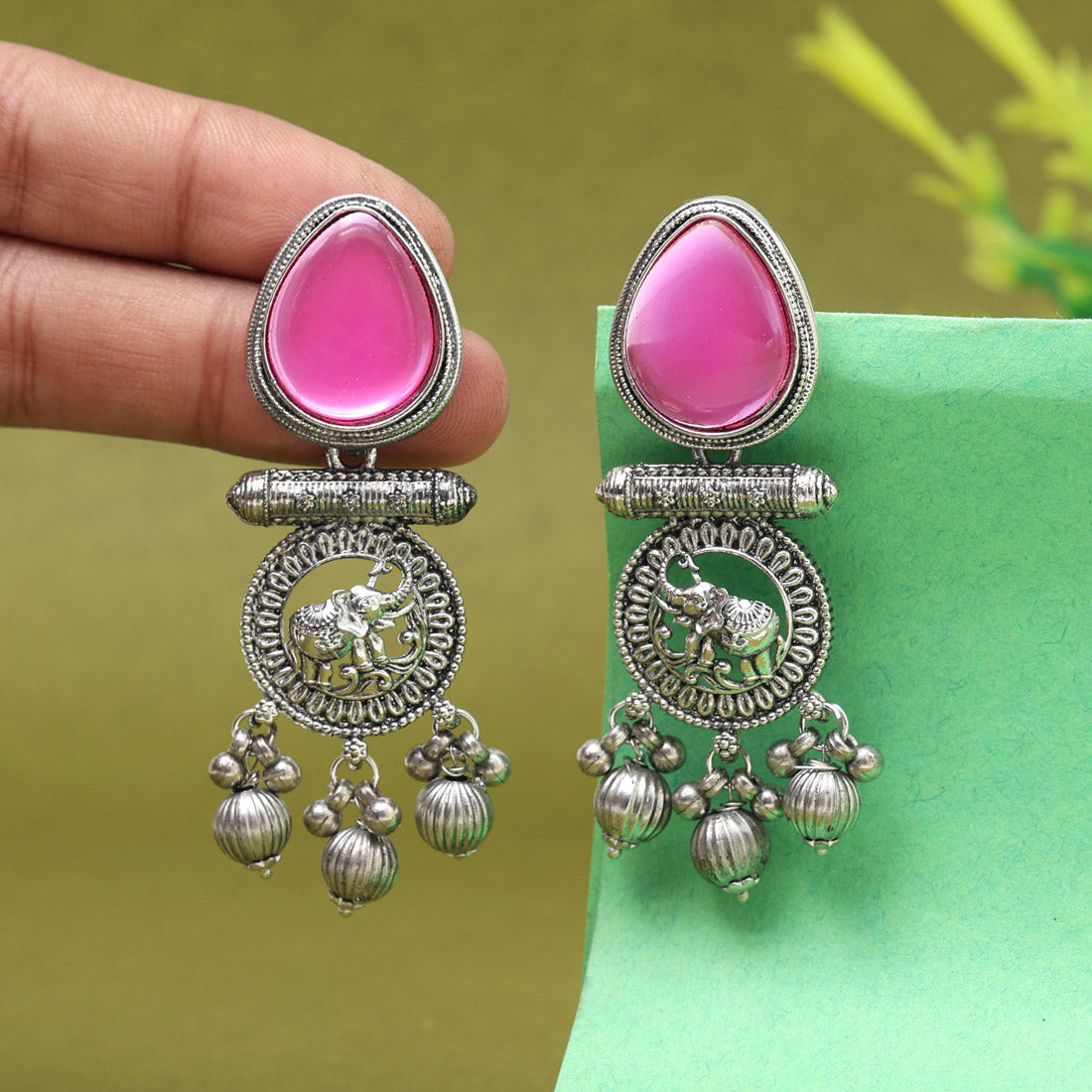 Rani Color Oxidised Earrings (GSE3079RNI)