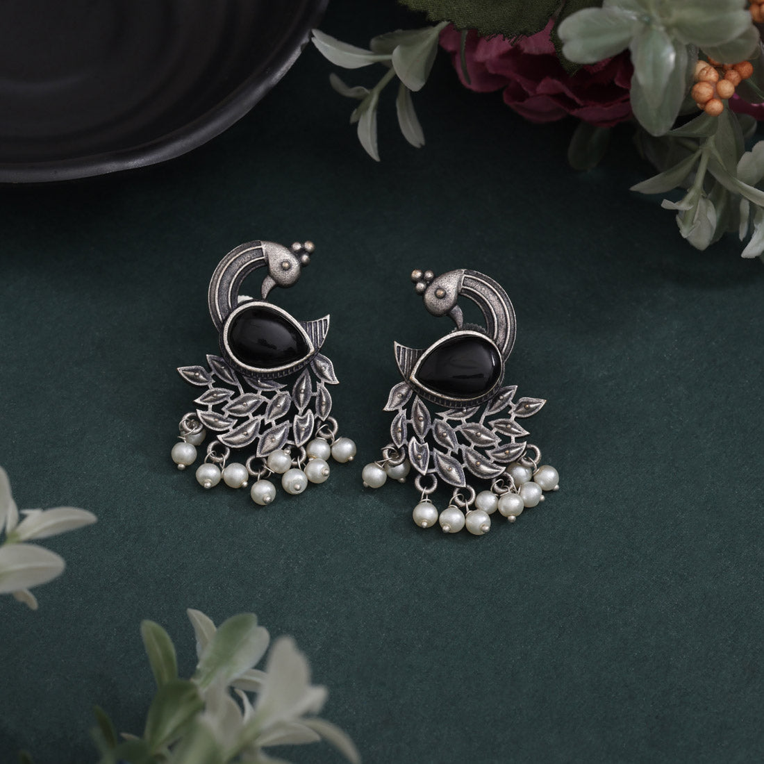 Black Color Oxidised Earrings To Match Any Ethnic Or Indo-Western Look