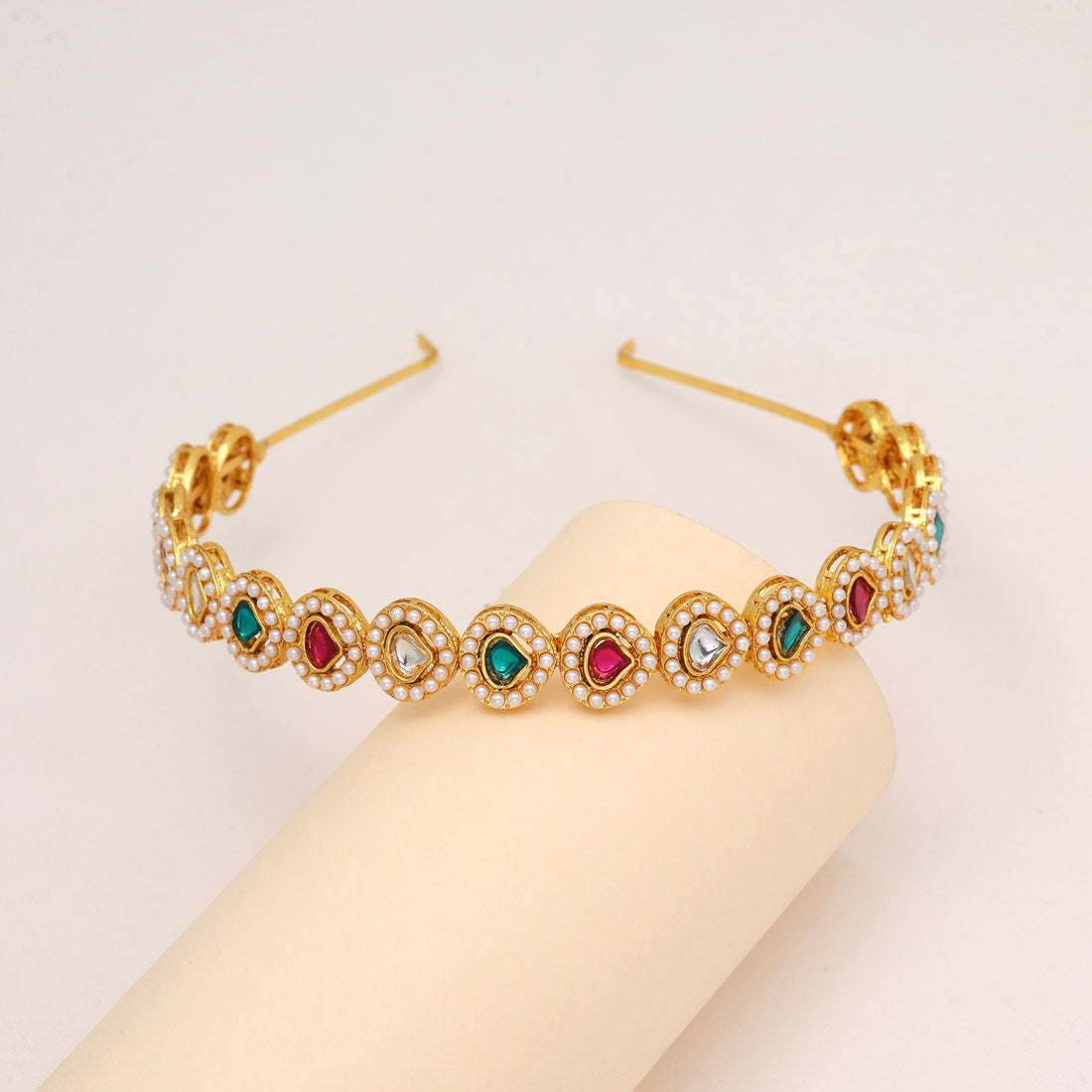 Rani & Green Color Hair Band (HRP250RNIGRN)