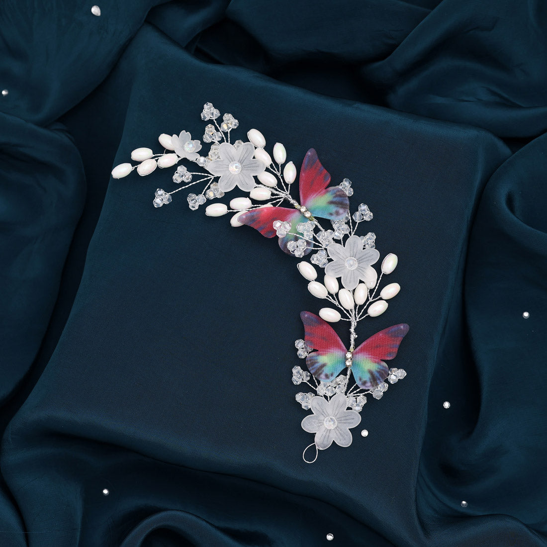 Multi Color Assorted Design 3 Pieces Of Hair Brooch (HRPCMB265)