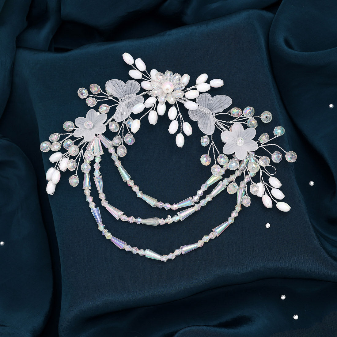 Multi Color Assorted Design 3 Pieces Of Hair Brooch (HRPCMB266)