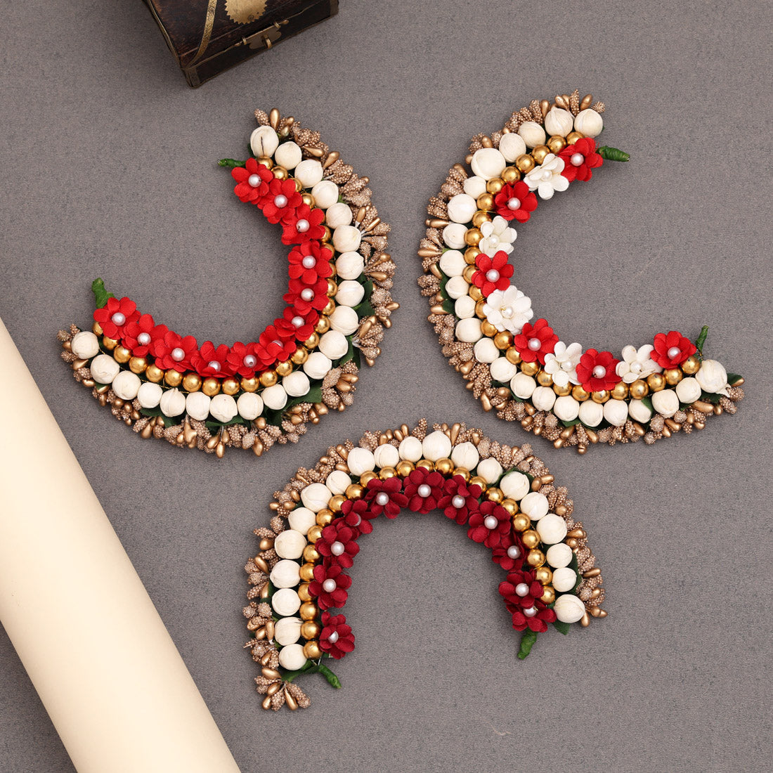 Multi Color 3 Pieces Of Hair Brooch (HRPCMB271)