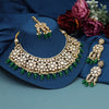 Green Color Kundan Necklace Set (KN1390GRN)