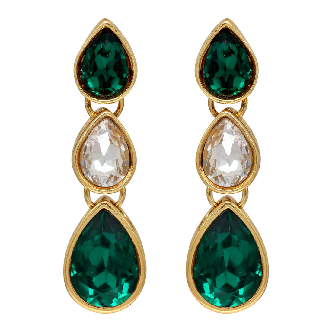 Green Color Festive Special Kundan Necklace Set (KN194GRN)