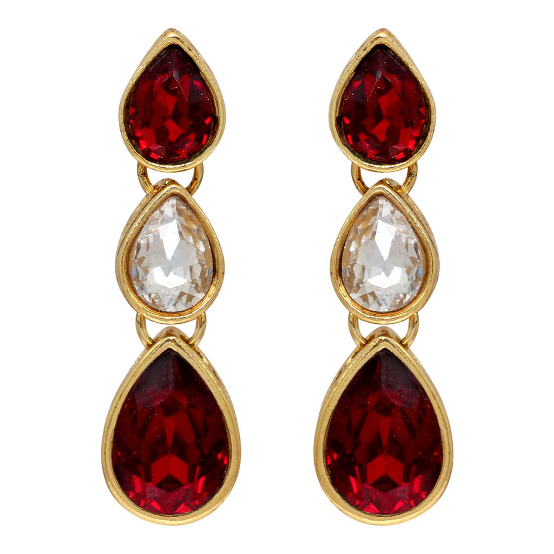 Maroon Color Wedding Collection Kundan Necklace Set (KN194MRN)