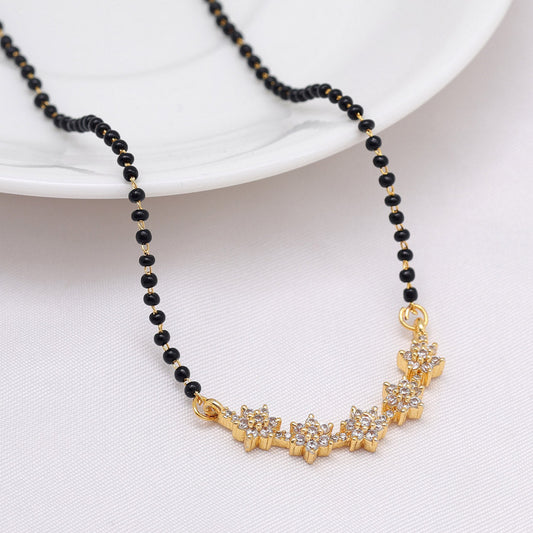 White Color American Diamond Mangalsutra (MS352WHT)