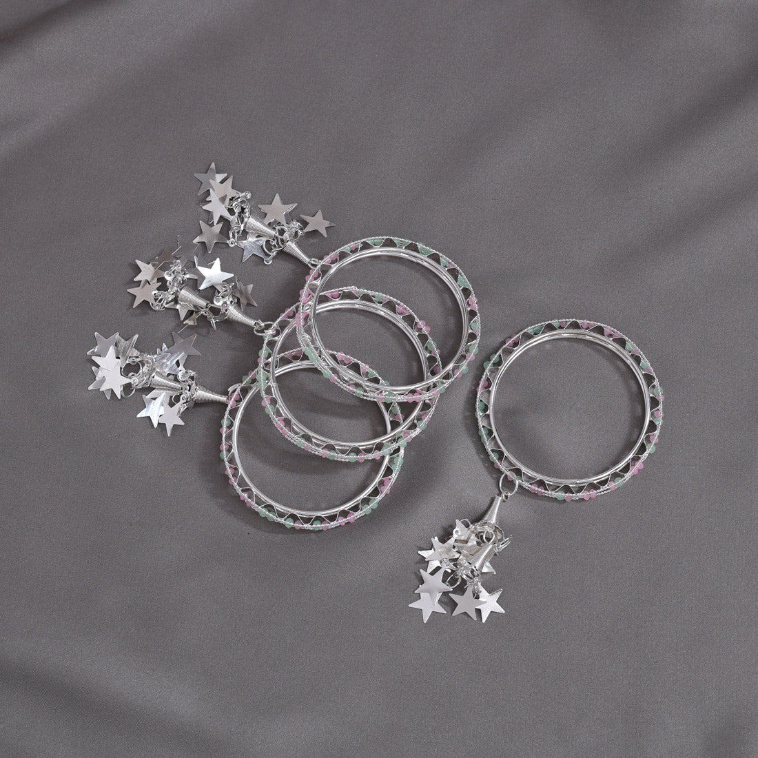 Multi Color 1 Set Of Kids Bangle Size: 1.14 (PLKB871MLT-1.14)