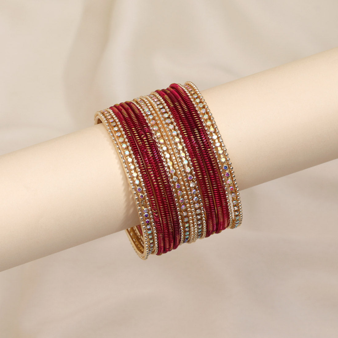 Assorted Color 11 Set Of Bangles Combo Size(11 Set Of 2.6) (PLKBCMB661)
