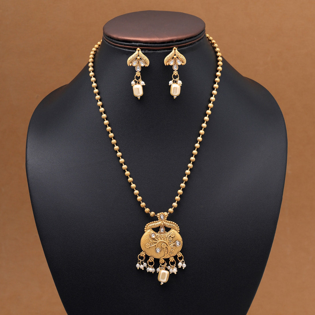 Gold Color Pendant Set (PLKP184GLD)
