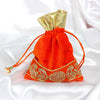 Orange Color 5 Potli Velvet Bags (PTB155CMB)