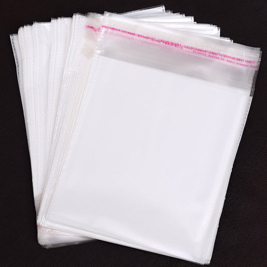 100 Pieces Of Transparent Self Adhesive Resealable Plastic Jewellery Pouch (Bag) (PTB236CMB)