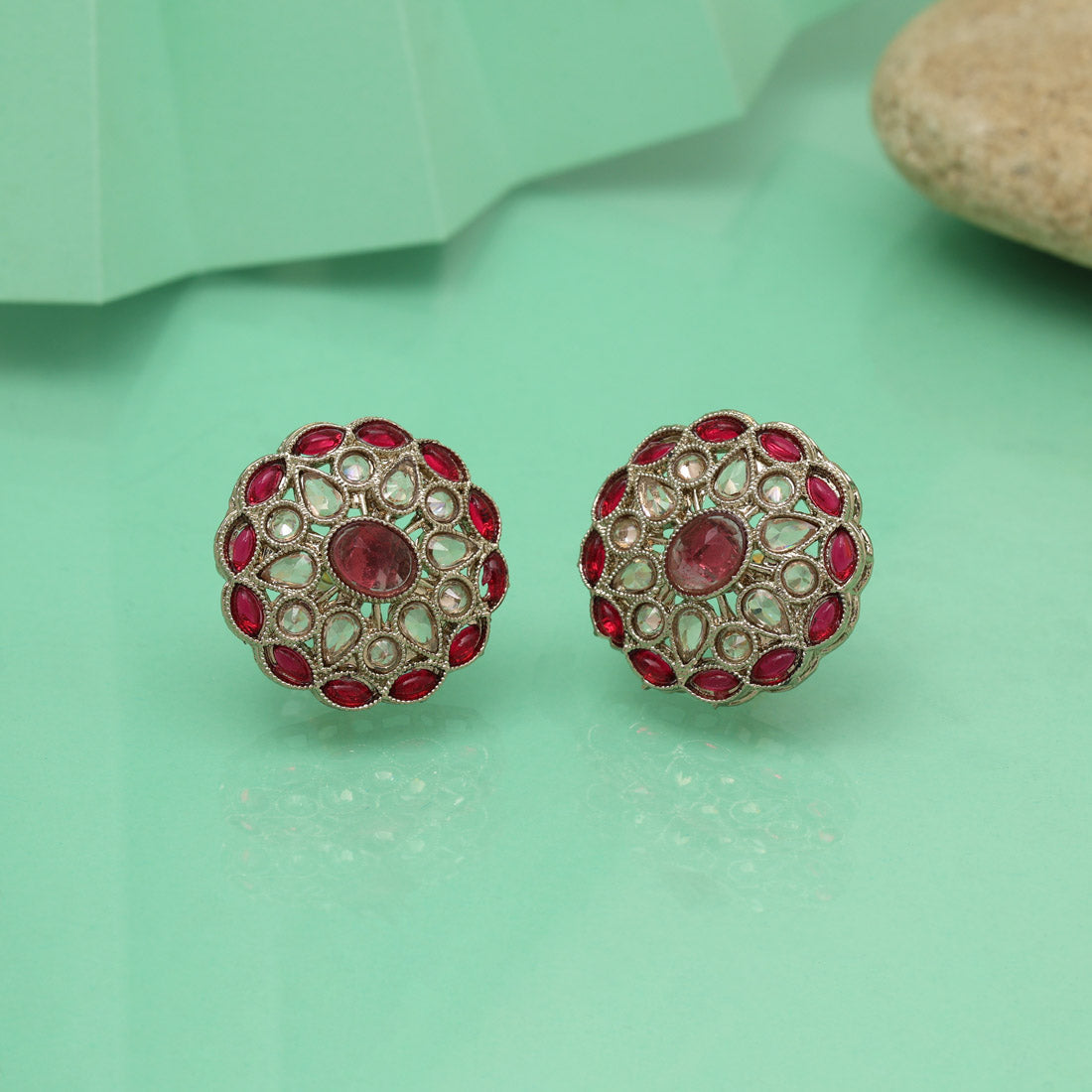 Classic Rani Color Tops Stud Earrings