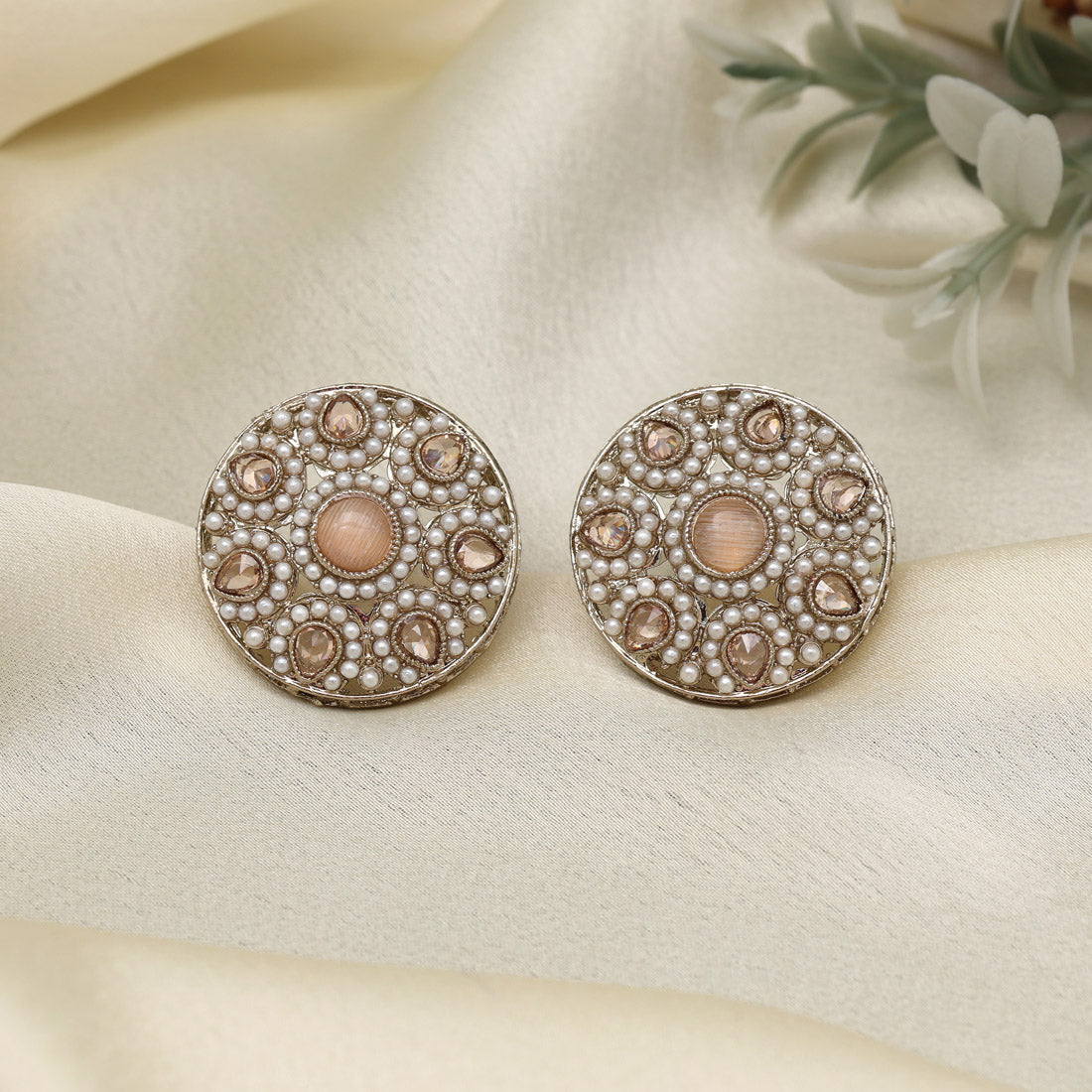Brilliant Gold Color Tops Stud Earrings