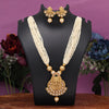 Green Color Lord Ganesha Temple Necklace Set (TPLN627GRN)
