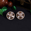 Brown Color American Diamond Earrings (ADE473BRW)