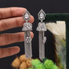 Silver Color American Diamond Earrings (ADE516SLV)