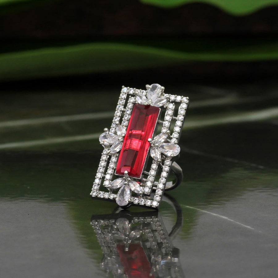 Rani Color American Diamond Finger Ring (ADR350RNI)