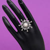 Silver Color American Diamond Finger Ring (ADR502SLV)