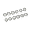 Silver Color American Diamond Stud Earrings Combo Of 6 Pairs (ADSE177CMB)