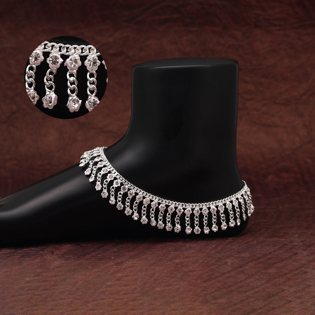 Silver Color Anklets (ANK1024SLV)