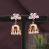 White Color Rose Gold Earrings (ANTE1647WHT)