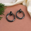 Black Color Fashion Earrings (ANTE1727BLK)