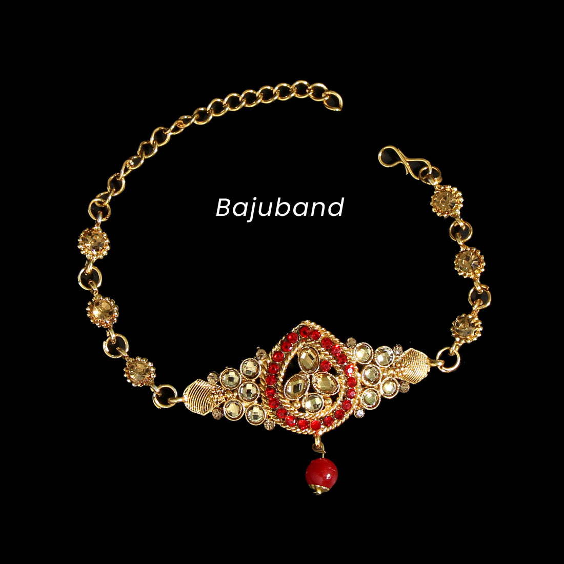 Red Color Kundan Bridal Set (BDL206RED)