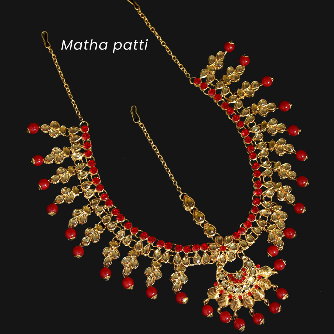 Red Color Kundan Bridal Set (BDL206RED)