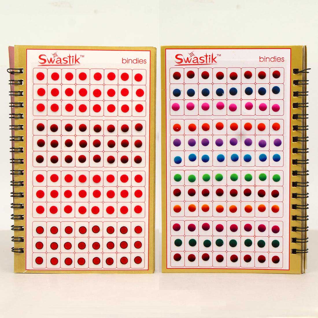 Assorted Color Multicolor Velvet Bindi Book For Women & Girls- Total Pieces- 960 (BND144CMB)