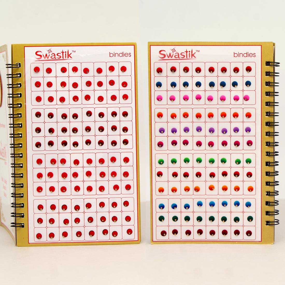 Assorted Color Multicolor Velvet Bindi Book For Women & Girls- Total Pieces- 960 (BND146CMB)