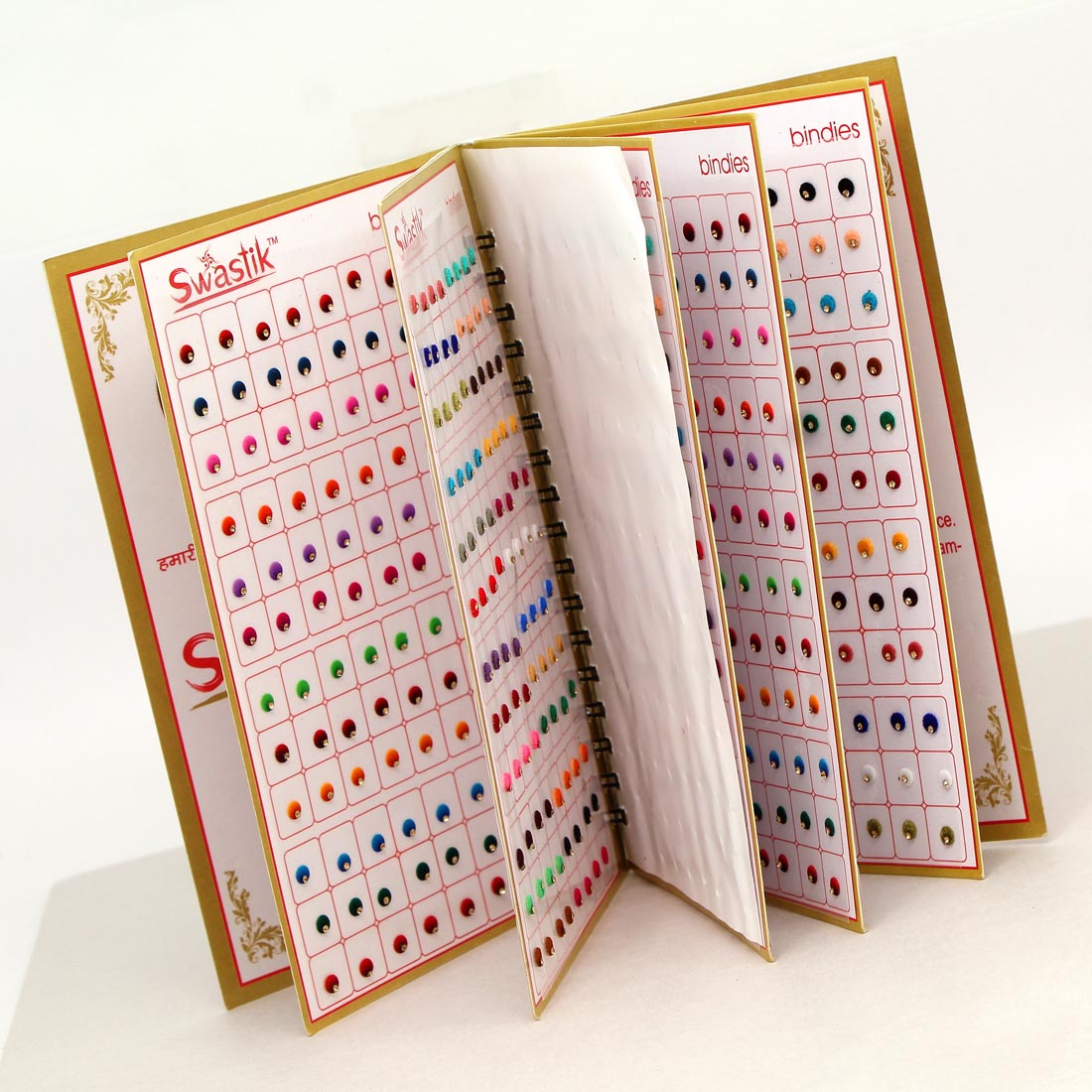 Assorted Color Multicolor Velvet Bindi Book For Women & Girls- Total Pieces- 960 (BND147CMB)