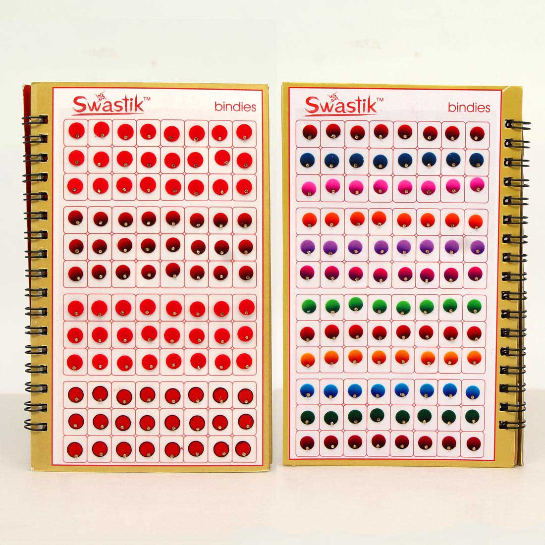 Assorted Color Multicolor Velvet Bindi Book For Women & Girls- Total Pieces- 960 (BND149CMB)