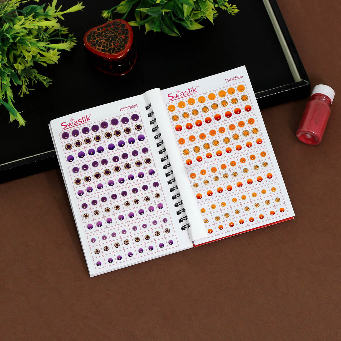 Multicolor Velvet Bindi Book For Women & Girls- Total Pieces- 960 (BND169CMB)