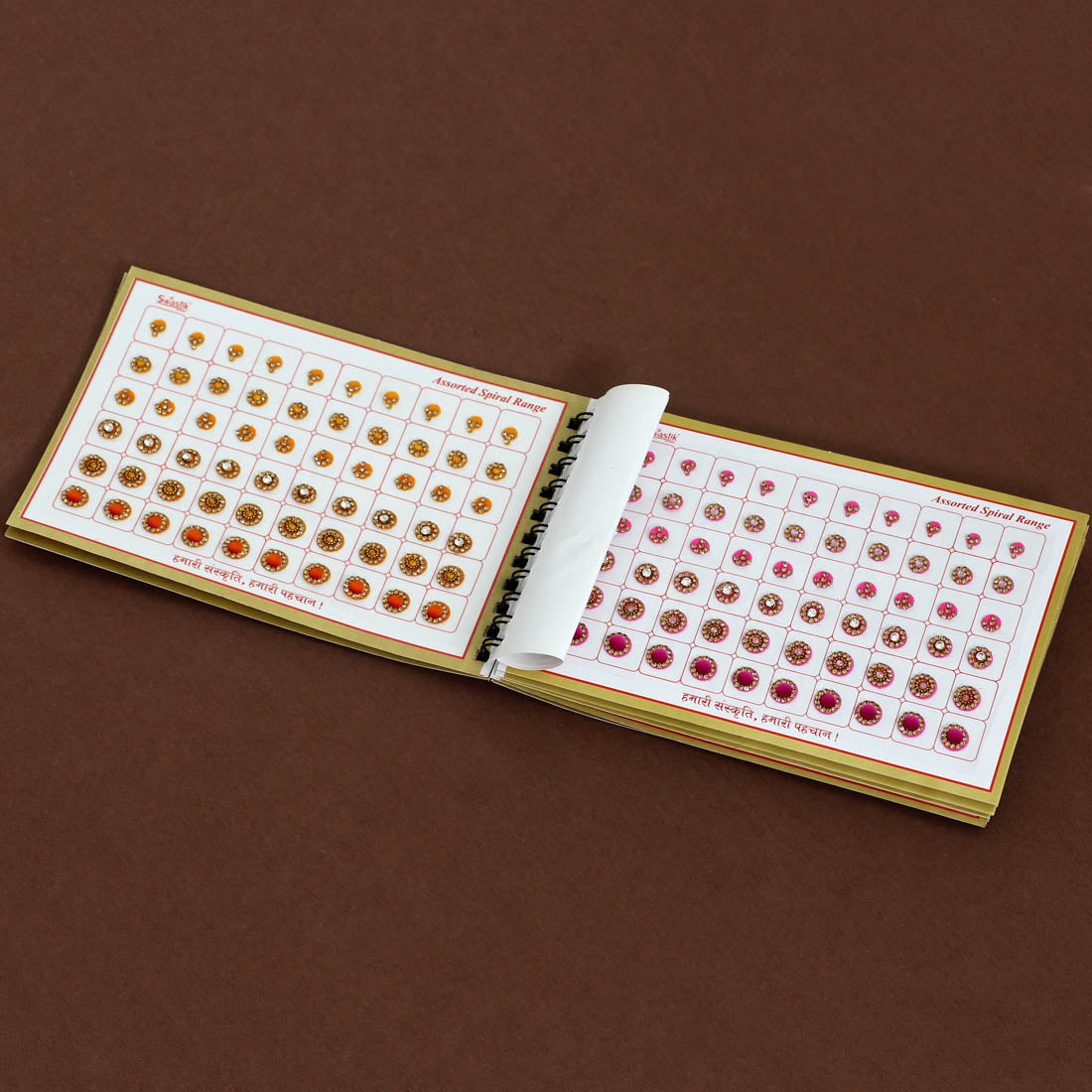 Multicolor Velvet Bindi Book For Women & Girls- Total Pieces- 600 (BND172CMB)