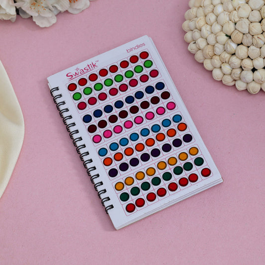 Assorted Color Velvet Bindi Book For Women & Girls- Total Pieces- 960 (BND216CMB)